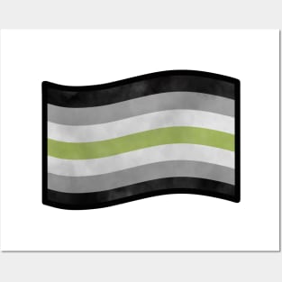 Foggy Agender Pride Flag Posters and Art